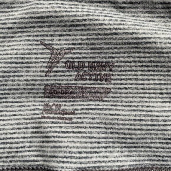 Old Navy Active Go-Dry Grey Pinstripe Full Length Leggings XL - Performance Yoga - Picture 7 of 9